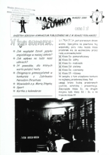 Nasze Słówko : gazetka szkolna Publicznego Gimnazjum nr 2 w Białej Podlaskiej R. 2 (2000) nr 7