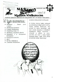 Nasze Słówko : gazetka szkolna Publicznego Gimnazjum nr 2 w Białej Podlaskiej R. 2 (2000) nr 8