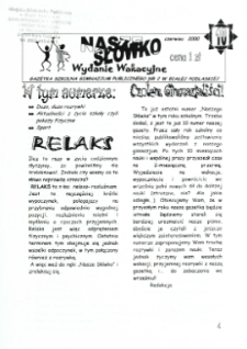 Nasze Słówko : gazetka szkolna Publicznego Gimnazjum nr 2 w Białej Podlaskiej R. 2 (2000) nr 10