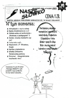 Nasze Słówko : gazetka szkolna Publicznego Gimnazjum nr 2 w Białej Podlaskiej R. 2 (2000) grudzień (2001) styczeń nr 14