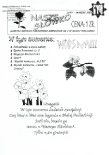 Nasze Słówko : gazetka szkolna Publicznego Gimnazjum nr 2 w Białej Podlaskiej R. 3 (2001) nr 16