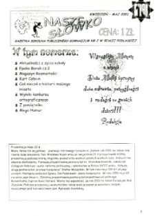 Nasze Słówko : gazetka szkolna Publicznego Gimnazjum nr 2 w Białej Podlaskiej R. 3 (2001) nr 18
