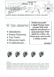 Nasze Słówko : gazetka szkolna Publicznego Gimnazjum nr 2 w Białej Podlaskiej R. 6 (2004) nr 46