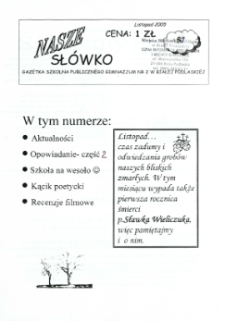 Nasze Słówko : gazetka szkolna Publicznego Gimnazjum nr 2 w Białej Podlaskiej R.7 (2005) nr 57