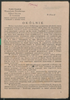 Ok&oacute;lnik [Inc.:] Wobec doniosłości sprawy dokładnego wyjaśnienia młodzieży istoty i znaczenia wykonywanej obecnie reformy rolnej, zleca się" zorganizowaC w szkołach wszelkich typ&oacute;w wyczerpujące i obowiązujące wszystkich uczni&oacute;w pogadanki i odczyty na ten temat [...] /