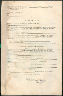 Formularz : Deklaracja