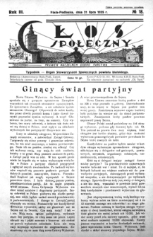 Głos Społeczny R. 3 (1935) nr 18