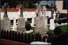 Cmentarze i miejsca pamięci w pow. Biała Podlaska : gm. Sławatycze : nieczynny cmentarz przy monasterze św. Onufrego w Jabłecznej : fotografia