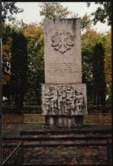 Cmentarze i miejsca pamięci w pow. Biała Podlaska : gm. Sławatycze : pomnik w Sławatyczach poświęcony poległym w walce z okupantem w czasie II wojny światowej : fotografia