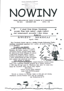 Nowiny : pismo redagowane przez uczniów SP w Rogoźnicy R. 1 (2001) nr 4 (24)
