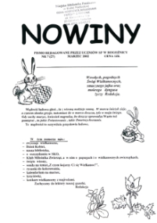 Nowiny : pismo redagowane przez uczniów SP w Rogoźnicy R. 2 (2002) nr 7 (27)
