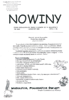 Nowiny : pismo redagowane przez uczniów SP w Rogoźnicy R. 3 (2003) nr 8 (40)