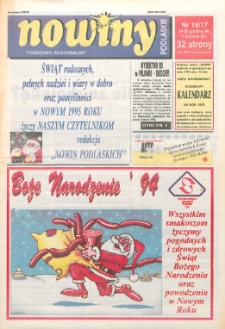 Nowiny Podlaskie: tygodnik R. 1 (1994) nr 16-17