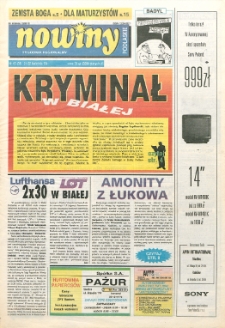 Nowiny Podlaskie: tygodnik R. 2 (1995) nr 16 (33)
