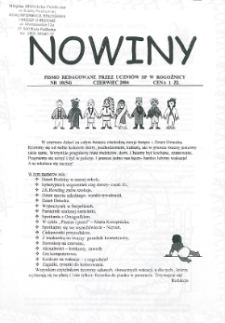Nowiny : pismo redagowane przez uczniów SP w Rogoźnicy R. 3 (2004) nr 10 (53)