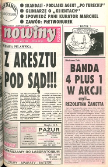 Nowiny Podlaskie: tygodnik R. 2 (1995) nr 27 (44)