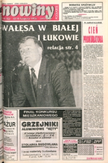 Nowiny Podlaskie: tygodnik R. 2 (1995) nr 45 (62)