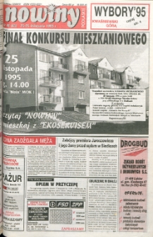 Nowiny Podlaskie: tygodnik R. 2 (1995) nr 46 (63)
