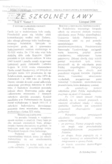 Ze Szkolnej Ławy : pismo samorządu uczniowskiego - Szkoła Podstawowa w Podedwórzu R. 5 (2000) nr 3