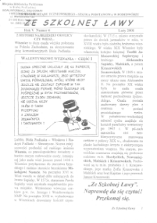 Ze Szkolnej Ławy : pismo samorządu uczniowskiego - Szkoła Podstawowa w Podedw&oacute;rzu R. 6 (2001) nr 6