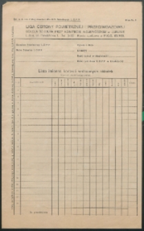 [Zaświadczenie] : [Inc.:]... Liga Obrony Powietrznej i Przeciwgazowej. Sekcja szkolna ...