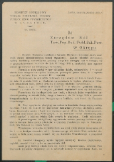 [Okólnik]: Towarzystwo Popierania Budowy Publicznych Szkół Powszechnych. Komitet Okręgowy w Lublinie nr 198/1934