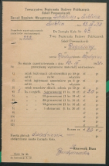 Formularz : [Inc.:] Przesłanie zapotrzebowanych materiałów wartościowych [...]