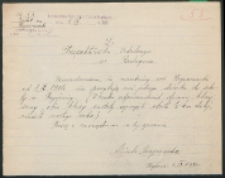 Pismo urzędowe : [Inc.] : Bojkot wsi Rogoźniczki [w sprawie posyłania dzieci do szkoły w Rogożnicy]