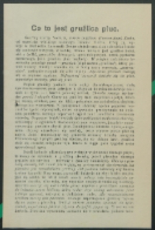 Ulotka : Co to jest gruźlica płuc?