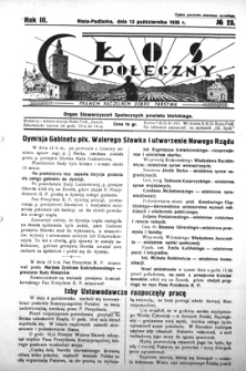 Głos Społeczny R. 3 (1935) nr 25