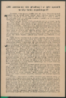 Ulotka : Jak zarażamy się gruźlicą i w jaki sposób należy temu zapobiegać ?