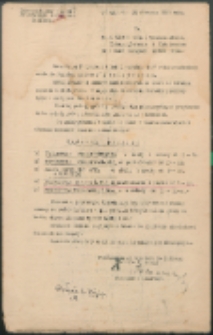 Druk ulotny : [Inc.:] ... Do Panów Wójtów... Komunikuję Panom, że z dniem 1 września 1937 roku uruchomiony zostanie Ośrodek Zdrowia w Międzyrzecu [...]