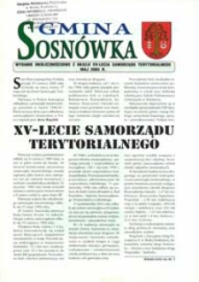 Gmina Sosnówka : biuletyn informacyjny Nr 1 (maj 2005)