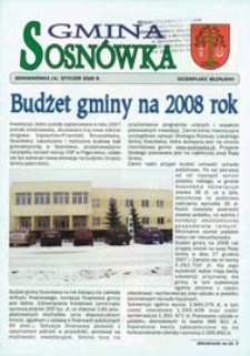 Gmina Sosnówka : biuletyn informacyjny Nr 4 (styczeń 2008)