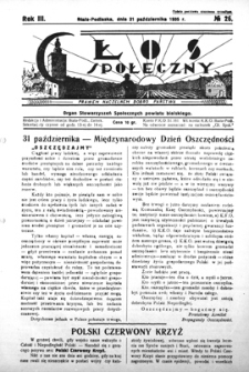 Głos Społeczny R. 3 (1935) nr 26
