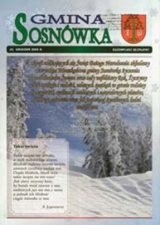 Gmina Sosnówka : biuletyn informacyjny Nr 6 (grudzień 2009)