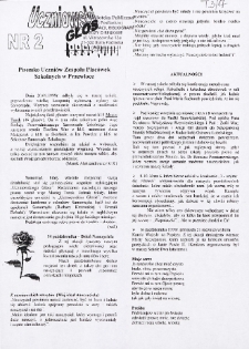 Uczniowski Głos : pisemko uczniów Zespołu Placówek Szkolnych w Przewłoce R. 1 (1999/2000) nr 2