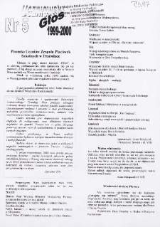Uczniowski Głos : pisemko uczniów Zespołu Placówek Szkolnych w Przewłoce R. 1 (1999/2000) nr 5