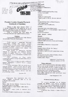 Uczniowski Głos : pisemko uczniów Zespołu Placówek Szkolnych w Przewłoce R. 1 (1999/2000) nr 5