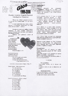 Uczniowski Głos : pisemko uczniów Zespołu Placówek Szkolnych w Przewłoce R. 1 (1999/2000) nr 6