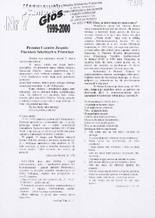 Uczniowski Głos : pisemko uczniów Zespołu Placówek Szkolnych w Przewłoce R. 1 (1999/2000) nr 7