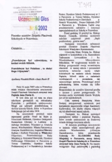 Uczniowski Głos : pisemko uczniów Zespołu Placówek Szkolnych w Przewłoce R. 3 (2001/2002) nr 6
