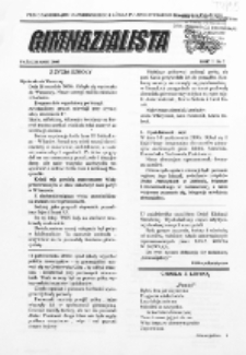 Gimnazjalista : pismo samorządu uczniowskiego i kółka polonistycznego Gimnazjum w Podedwórzu R. 2 (2000/2001) nr 2 )