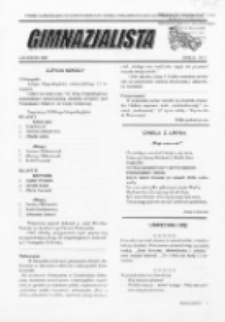 Gimnazjalista : pismo samorządu uczniowskiego i kółka polonistycznego Gimnazjum w Podedwórzu R. 2 (2000/2001) nr 3