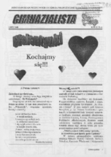Gimnazjalista : pismo samorządu uczniowskiego i kółka polonistycznego Gimnazjum w Podedwórzu R. 2 (2000/2001) nr 6 (luty)