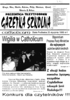 Gazetka Szkolna Catholicum 1999 nr 1