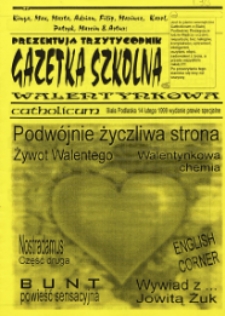 Gazetka Szkolna Catholicum 1999 [nr 2] wydanie prawie specjalne
