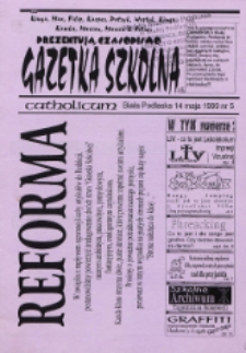 Gazetka Szkolna Catholicum 1999 nr 5