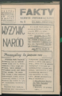Fakty : serwis informacyjny 1981 nr 5