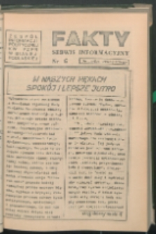 Fakty : serwis informacyjny 1981 nr 6